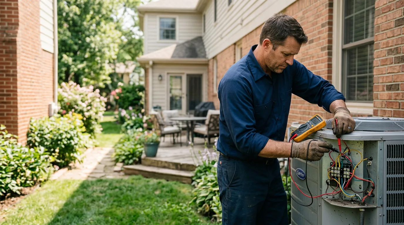 HVAC technician working near Jackson, WI